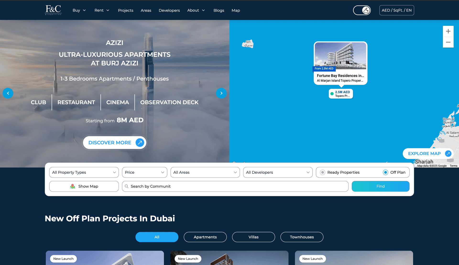 F&C Properties Header