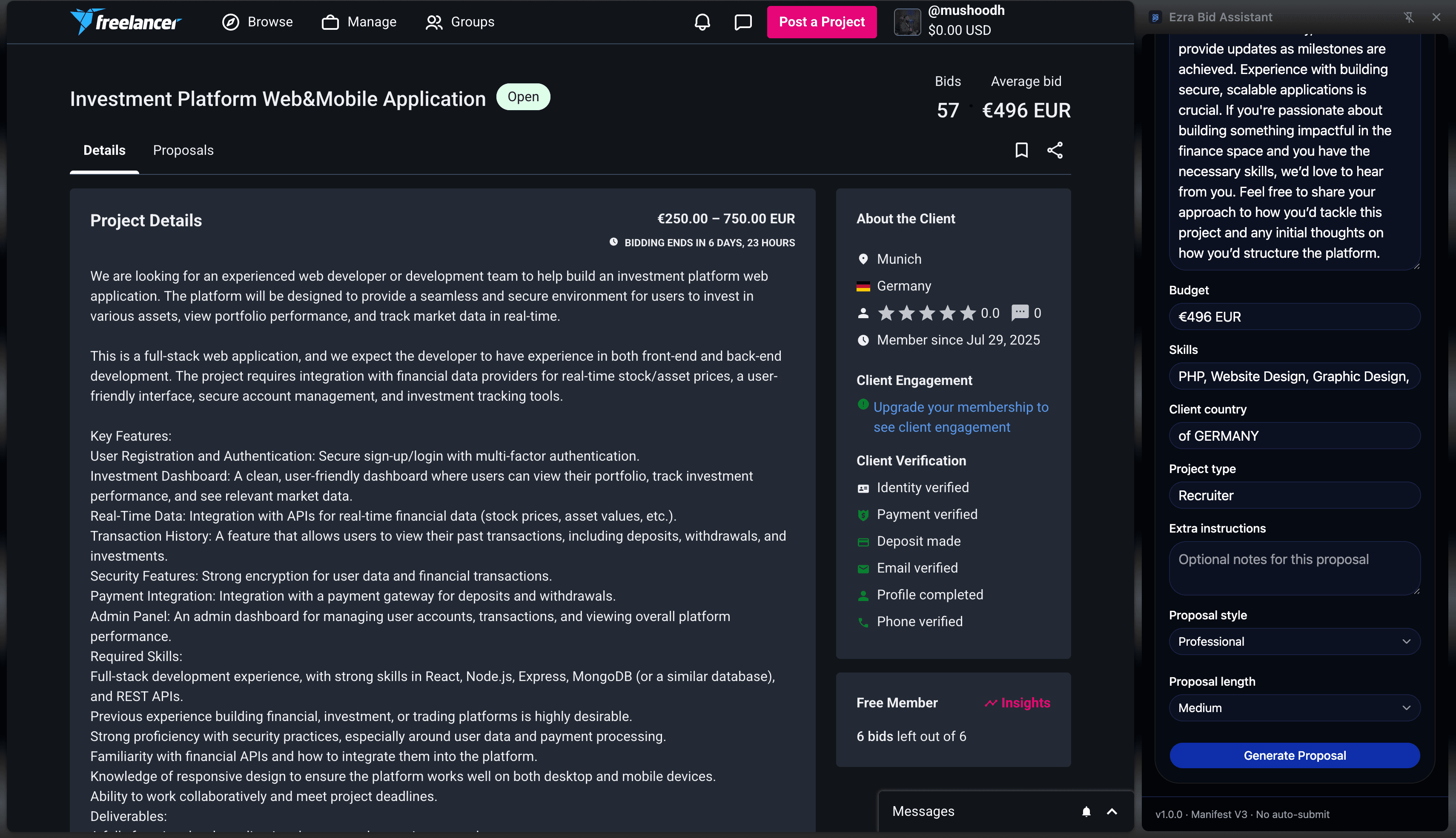 Ezra Bid Assistant screenshot 1
