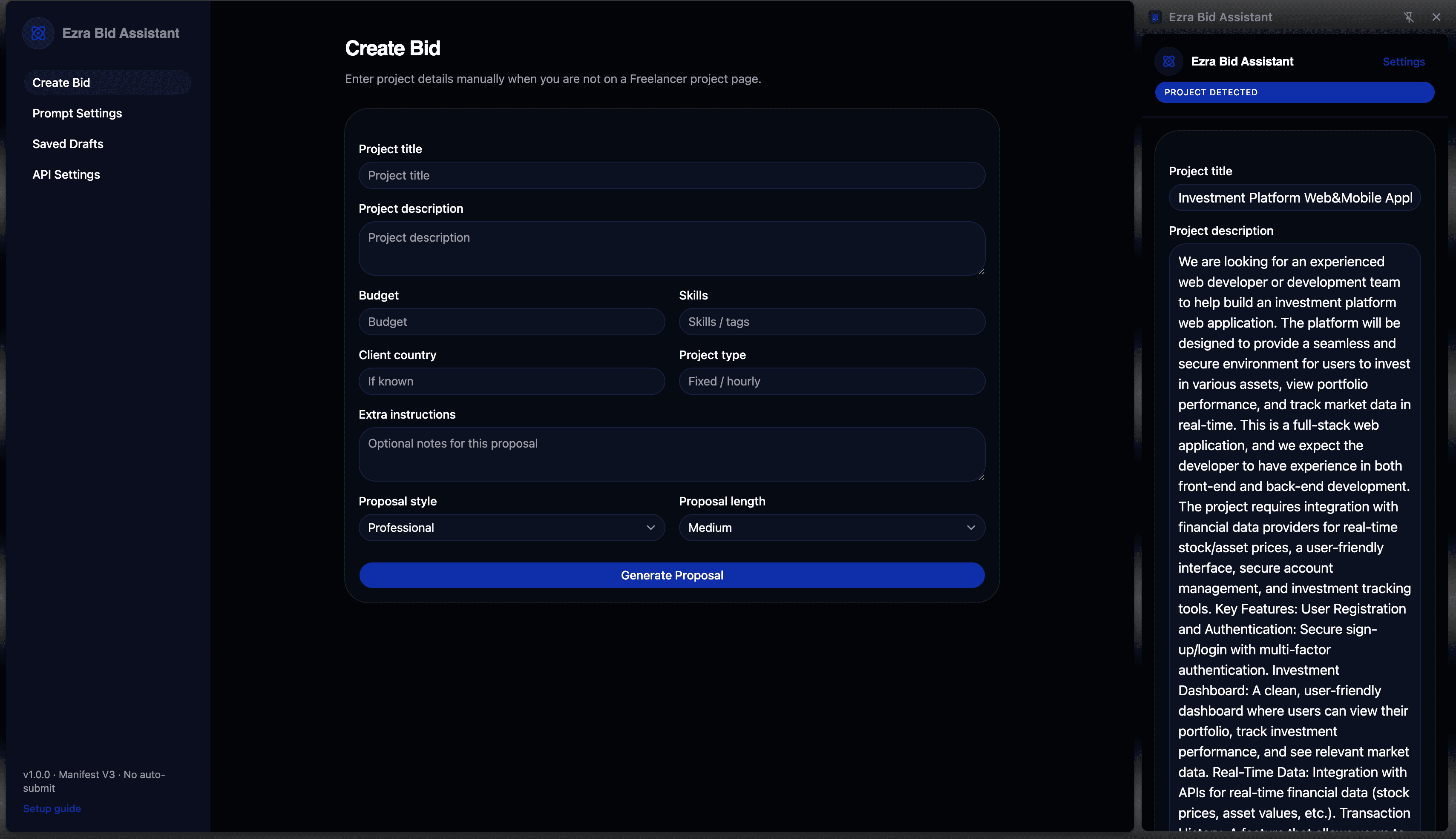 Ezra Bid Assistant screenshot 2
