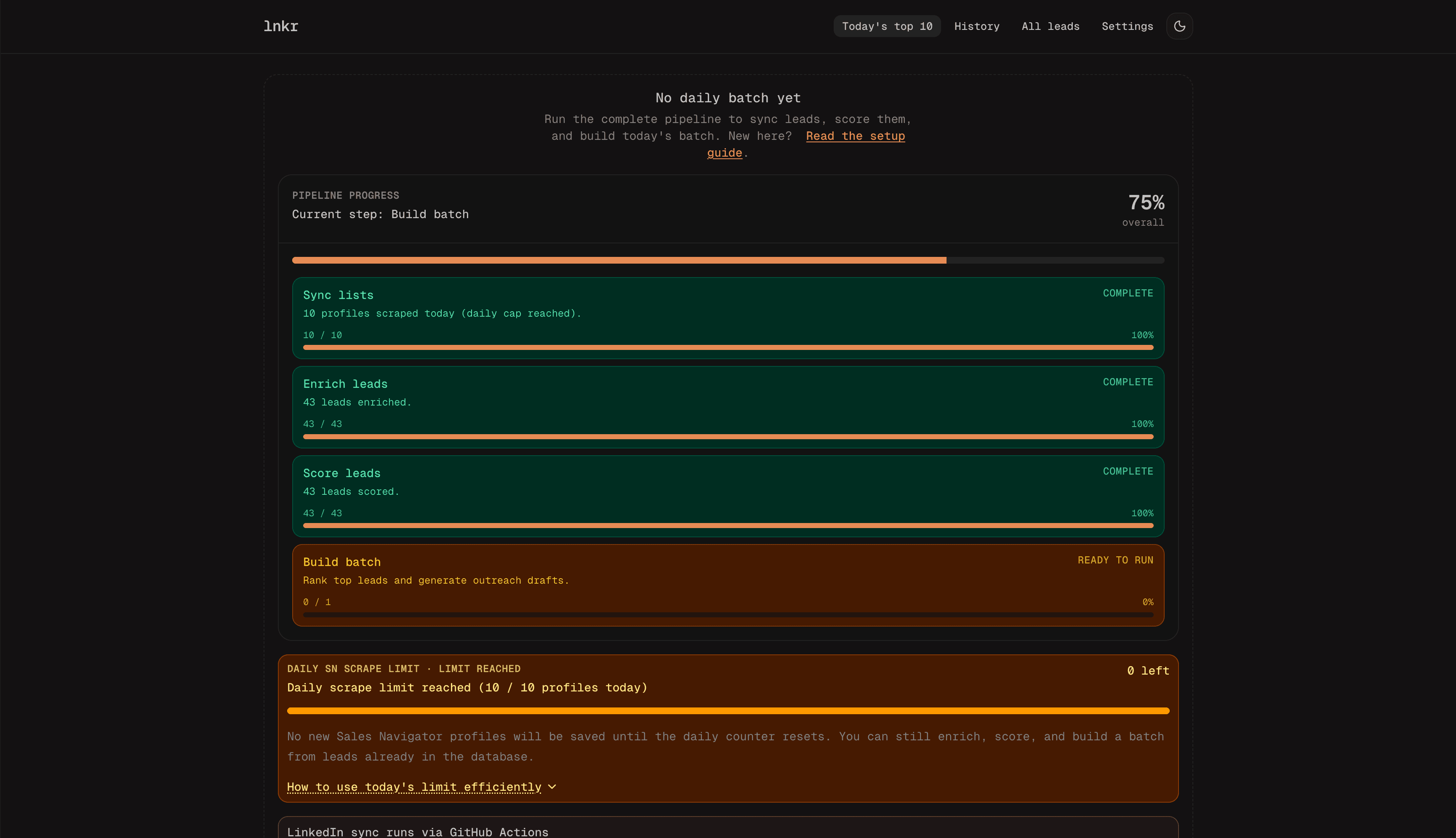 Lnkr screenshot