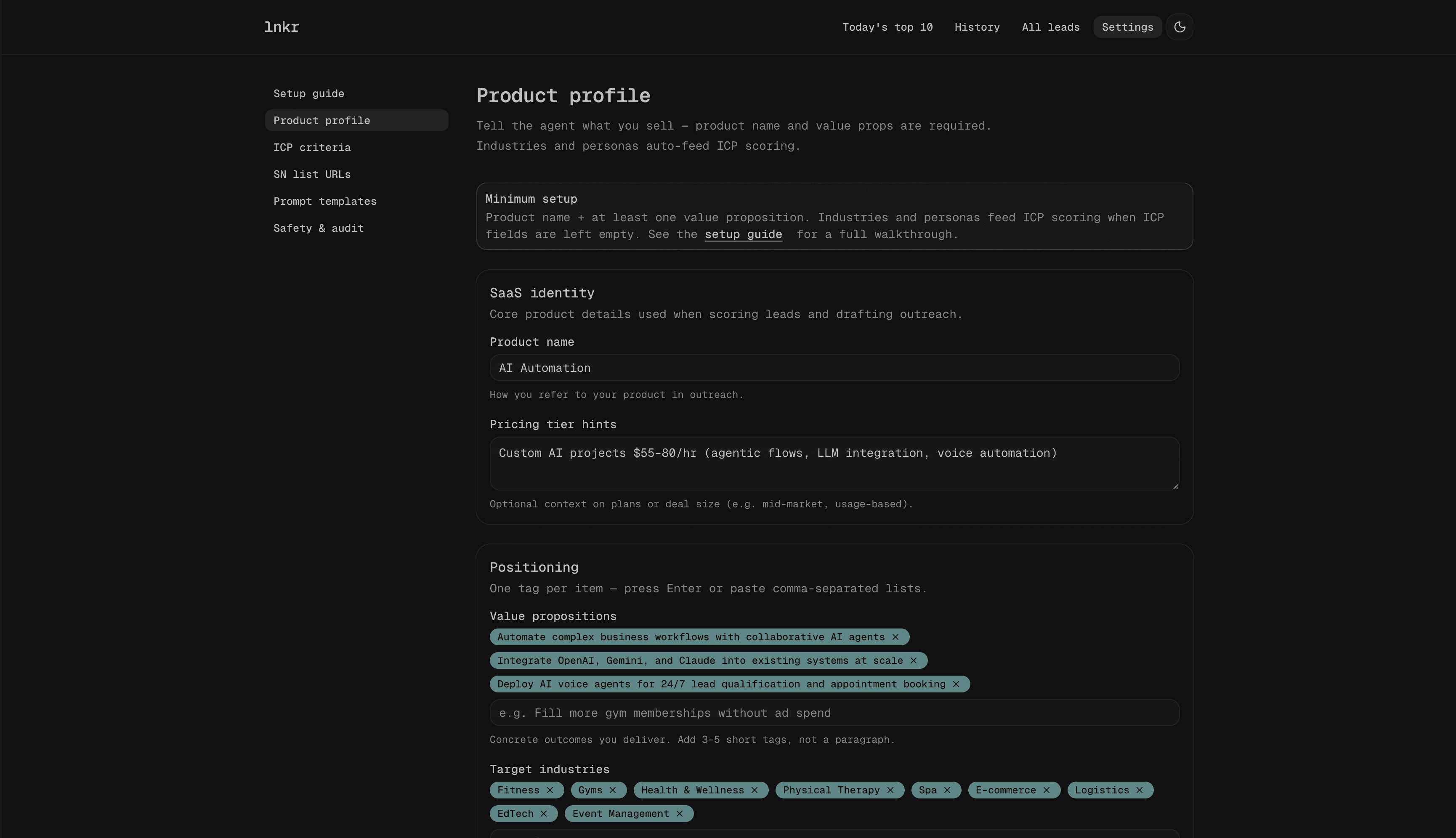 Lnkr screenshot