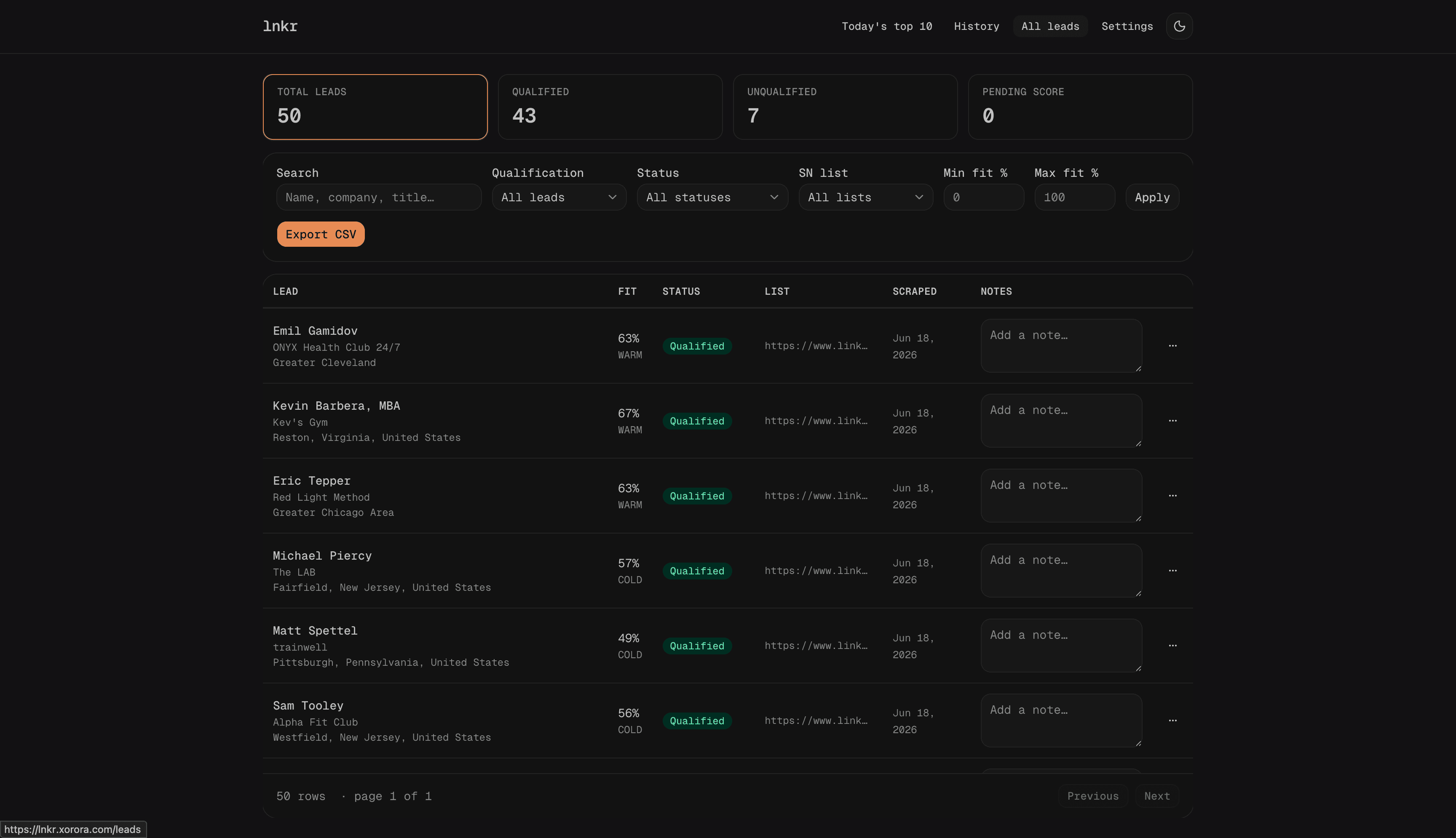 Lnkr screenshot