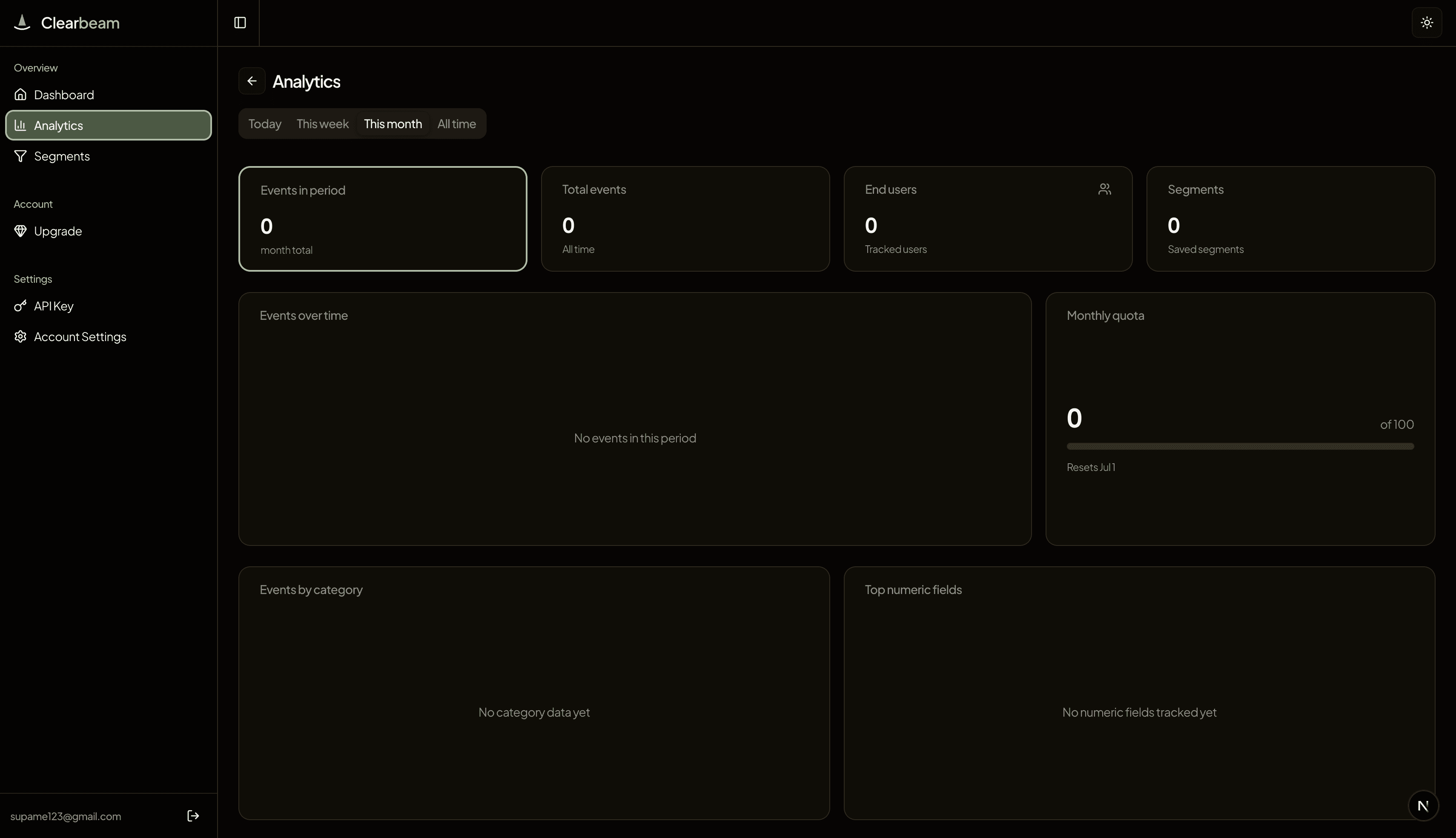 Clearbeam screenshot